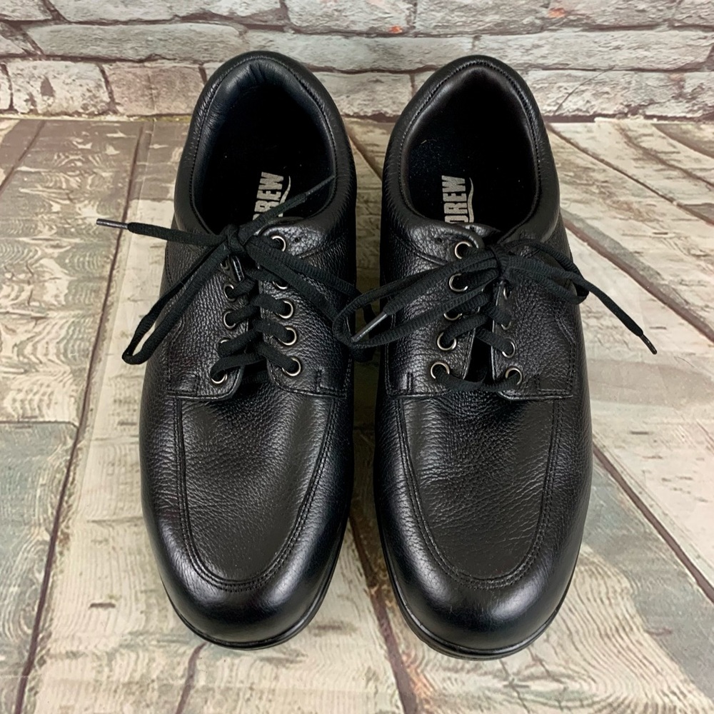 Drew Walker Black Leather Orthotic Shoes Sz 9.5